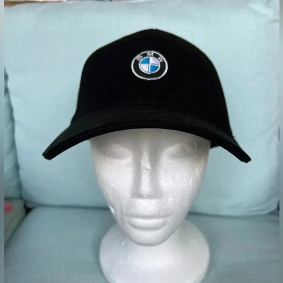 NWT- BMW Dad Hat Cap Strapback Black Sz OS - Picture 1 of 7
